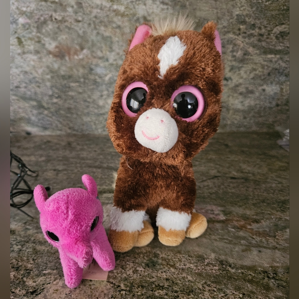 Ty BEANIE BOOS - Horse & Elephant